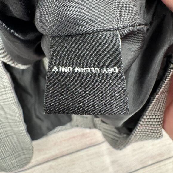 Premise One Button Blazer Jacket Women's‎ Size 4 Black/White Plaid - Picture 8 of 12